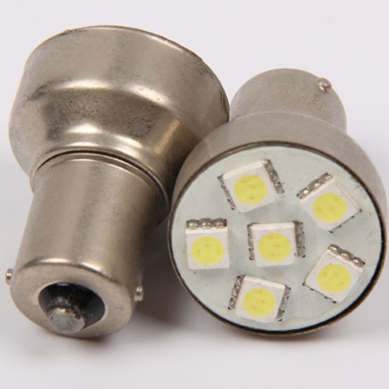 auton kääntövalot 6smd 5050 merkkivalo s25 1156 p21w