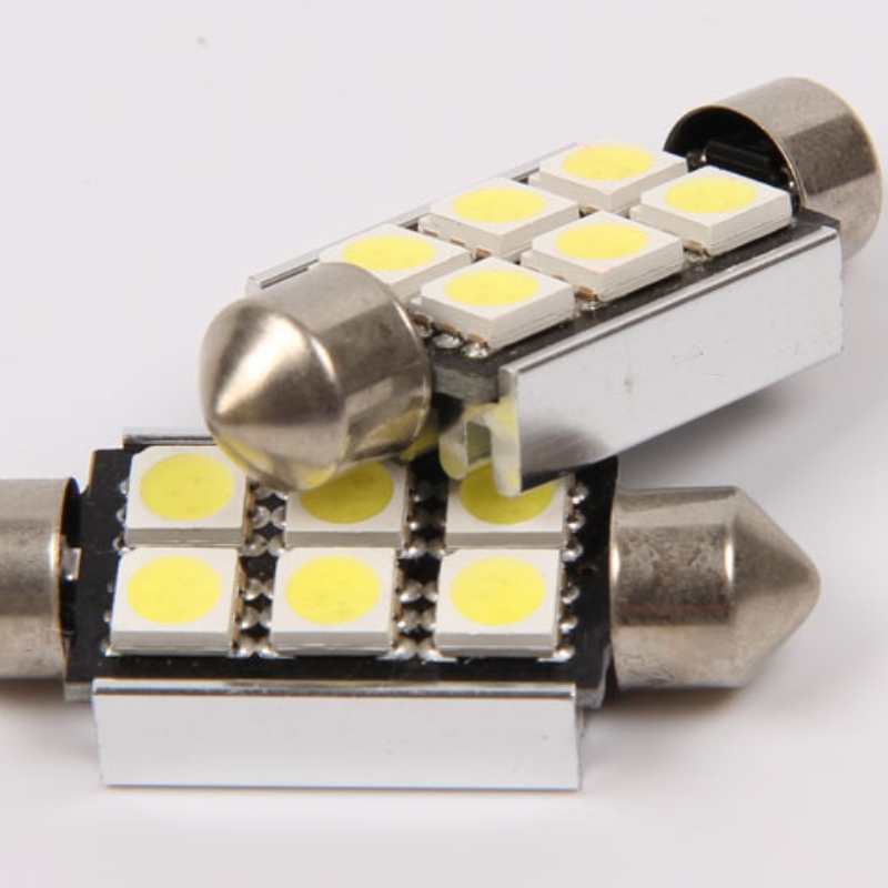 5050 6smd canbus -vapaa 36 mm: n autoauto johti festoonvalon johtama sisävalo